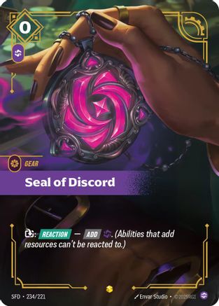 Seal of Discord (Overnumbered) (234/221) CN - Spiritforged Foil