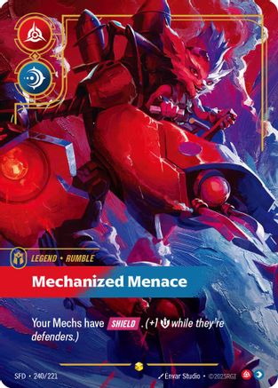 Rumble - Mechanized Menace (Overnumbered) (240/221) CN - Spiritforged Foil