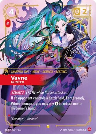Vayne - Hunter (Signature) (223*/221) CN - Spiritforged Foil