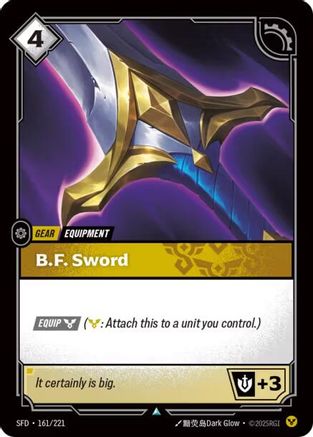 B.F. Sword (161/221) CN - Spiritforged Foil