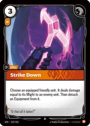 Strike Down (107/221) CN - Spiritforged Foil
