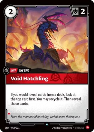 Void Hatchling (018/221) CN - Spiritforged Foil