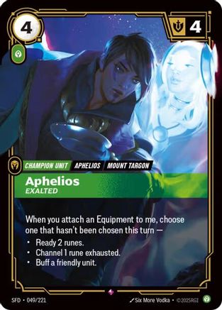 Aphelios - Exalted (049/221) CN - Spiritforged Foil
