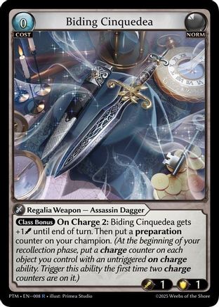 Biding Cinquedea (008) - Phantom Monarchs Foil