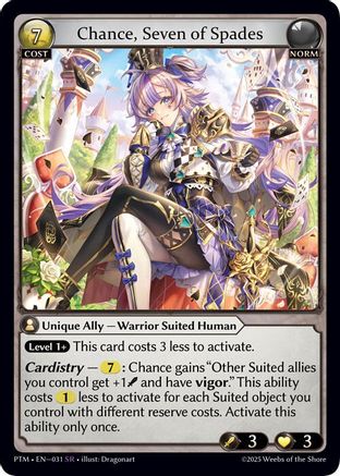 Chance, Seven of Spades (031) - Phantom Monarchs Foil