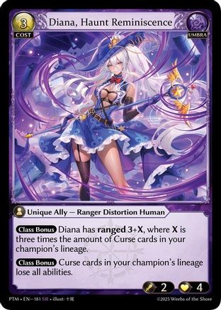 Diana, Haunt Reminiscence (181) - Phantom Monarchs Foil