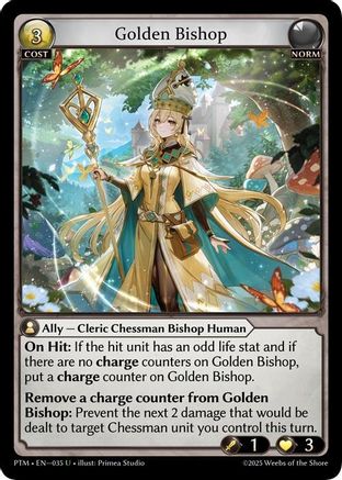 Golden Bishop (035) - Phantom Monarchs Foil