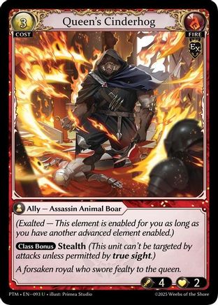 Queen's Cinderhog (093) - Phantom Monarchs Foil