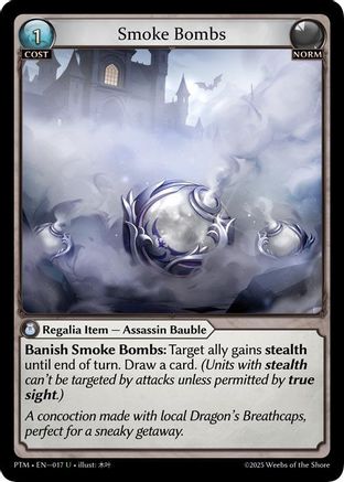 Smoke Bombs (017) - Phantom Monarchs Foil
