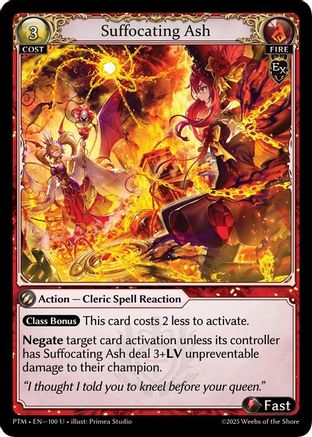 Suffocating Ash (100) - Phantom Monarchs Foil