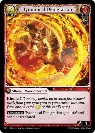Tyrannical Denigration (102) - Phantom Monarchs Foil