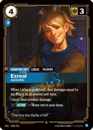 Ezreal - Dashing (082/221) CN - Spiritforged Foil