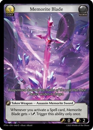 Memorite Blade (Curio Foil) (046) - Phantom Monarchs Foil