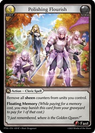 Polishing Flourish (Curio Foil) (059) - Phantom Monarchs Foil