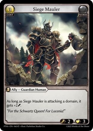 Siege Mauler (Curio Foil) (065) - Phantom Monarchs Foil