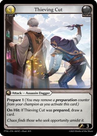 Thieving Cut (Curio Foil) (069) - Phantom Monarchs Foil