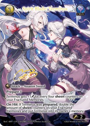 Spirit Blade: Terminus (CSR) (038) - Merlin Re Collection Brilliant Vestige Foil