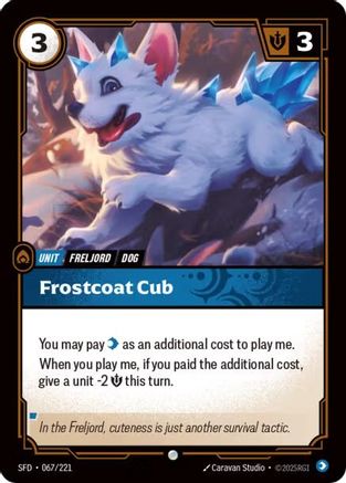 Frostcoat Cub (067/221) CN - Spiritforged Foil