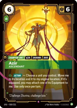 Azir - Ascendant (050/221) CN - Spiritforged Foil