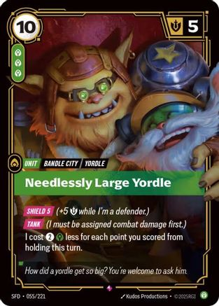 Needlessly Large Yordle (055/221) CN - Spiritforged Foil