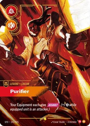 Lucian - Purifier (Overnumbered) (241/221) CN - Spiritforged Foil