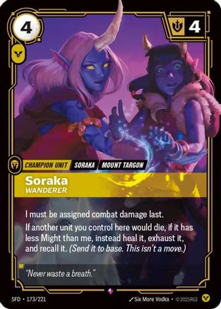 Soraka - Wanderer (173/221) CN - Spiritforged Foil