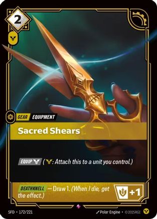 Sacred Shears (172/221) CN - Spiritforged Foil