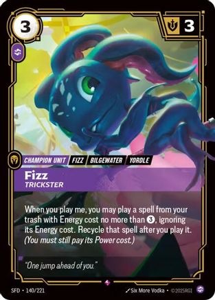 Fizz - Trickster (140/221) CN - Spiritforged Foil