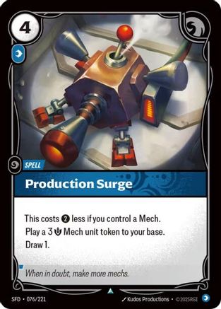 Production Surge (076/221) CN - Spiritforged Foil