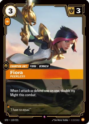 Fiora - Peerless (110/221) CN - Spiritforged Foil