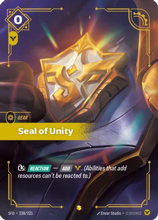 Seal of Unity (Overnumbered) (238/221) CN - Spiritforged Foil