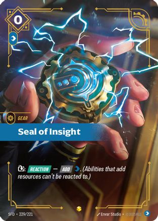 Seal of Insight (Overnumbered) (229/221) CN - Spiritforged Foil