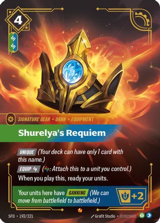 Shurelya's Requiem (192/221) CN - Spiritforged Foil