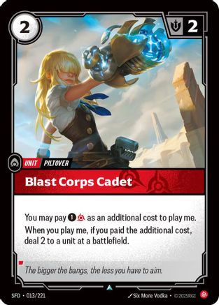 Blast Corps Cadet (013/221) CN - Spiritforged