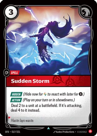 Sudden Storm (017/221) CN - Spiritforged Foil
