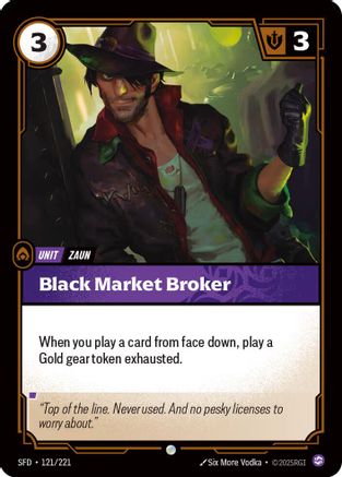 Black Market Broker (121/221) CN - Spiritforged Foil