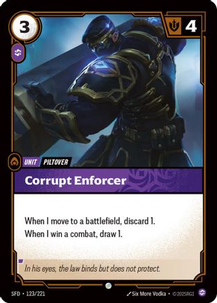 Corrupt Enforcer (123/221) CN - Spiritforged