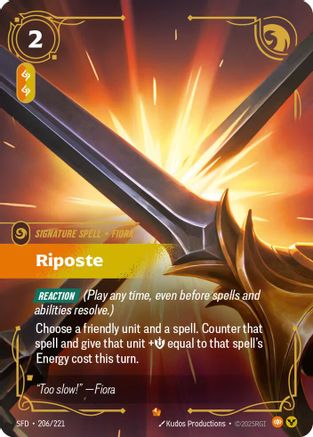 Riposte (206/221) CN - Spiritforged Foil