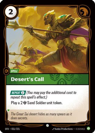 Desert's Call (031/221) CN - Spiritforged Foil