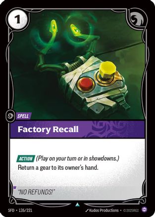 Factory Recall (135/221) CN - Spiritforged Foil