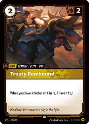 Trusty Ramhound (159/221) CN - Spiritforged Foil