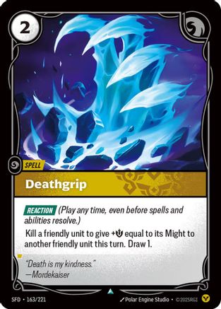 Deathgrip (163/221) CN - Spiritforged Foil