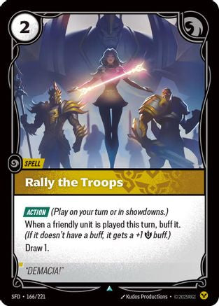 Rally the Troops (166/221) CN - Spiritforged Foil