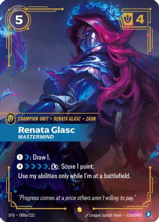 Renata Glasc - Mastermind (Alternate Art) (088a/221) CN - Spiritforged Foil
