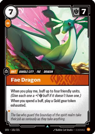 Fae Dragon (101/221) CN - Spiritforged Foil