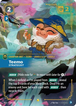Teemo - Strategist (Overnumbered) (230/221) CN - Spiritforged Foil