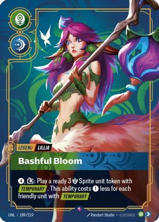 Lillia - Bashful Bloom (189/219) CN - Unleashed Foil