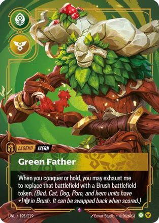 Ivern - Green Father (195/219) CN - Unleashed Foil