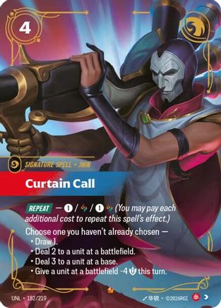 Curtain Call (182/219) CN - Unleashed Foil