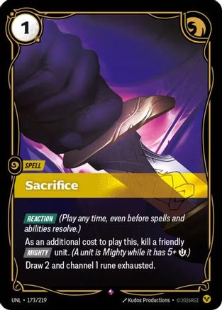Sacrifice (173/219) CN - Unleashed Foil